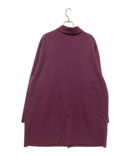 Cale（カル）Cale (カル) Wool Felt Coat/縮絨ウールコート パープル サイズ:4の古着・服飾アイテム