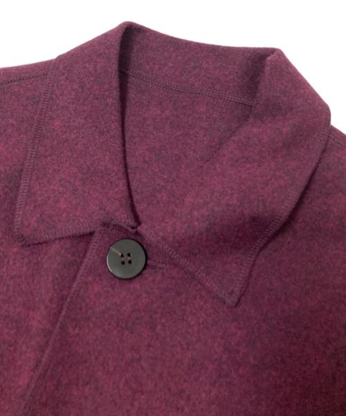 Cale（カル）Cale (カル) Wool Felt Coat/縮絨ウールコート パープル サイズ:4の古着・服飾アイテム