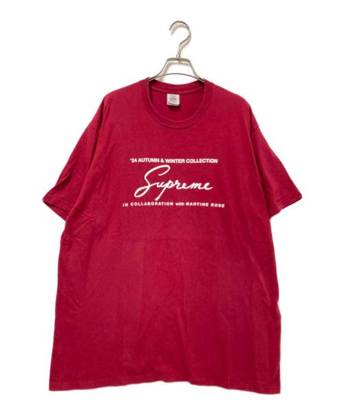 SUPREME（シュプリーム）SUPREME (シュプリーム) MARTINE ROSE (マーティン・ローズ) プリントTシャツ レッド サイズ:XLの古着・服飾アイテム