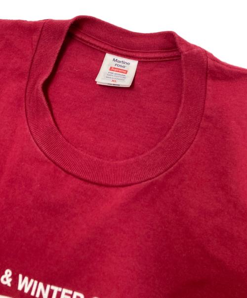 SUPREME（シュプリーム）SUPREME (シュプリーム) MARTINE ROSE (マーティン・ローズ) プリントTシャツ レッド サイズ:XLの古着・服飾アイテム