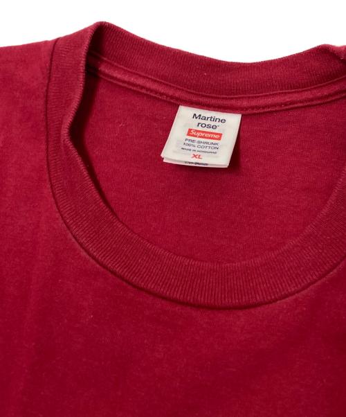 SUPREME（シュプリーム）SUPREME (シュプリーム) MARTINE ROSE (マーティン・ローズ) プリントTシャツ レッド サイズ:XLの古着・服飾アイテム