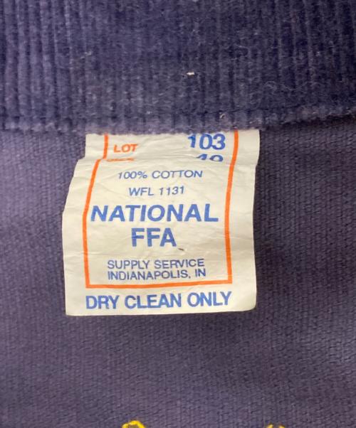 NATIONAL FFA（ナショナル・エフエフエー）NATIONAL FFA (ナショナル・エフエフエー) コーデュロイジャケット ネイビー サイズ:40の古着・服飾アイテム