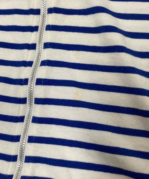 OUR LEGACY（アワーレガシー）OUR LEGACY (アワーレガシー) Shrunken Fullzip Polo ホワイト×ブルー サイズ:48の古着・服飾アイテム
