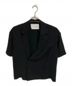 CULLNI×STUDIOUSクルニ×ステュディオス）の古着「SHORT SLEEVE TAILORED JACKET」｜ブラック
