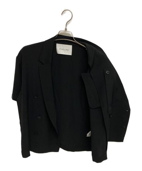 CULLNI（クルニ）CULLNI (クルニ) STUDIOUS (ステュディオス) SHORT SLEEVE TAILORED JACKET ブラック サイズ:1の古着・服飾アイテム