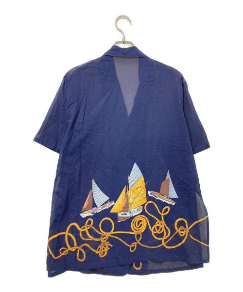 Christian Dior Sports（クリスチャン ディオールスポーツ）Christian Dior Sports (クリスチャン ディオールスポーツ) オープンカラーシャツ ネイビー サイズ:Mの古着・服飾アイテム