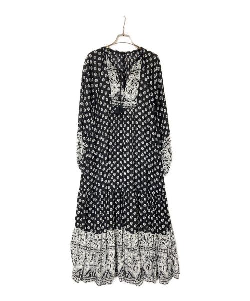 SLOBE IENA（スローブ イエナ）SLOBE IENA (スローブ イエナ) インドパネルパターンワンピース ブラック サイズ:36の古着・服飾アイテム