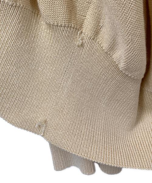 OLDE HOMESTEADER（オールド ホームステッダー）OLDE HOMESTEADER (オールド ホームステッダー) SILK PLAIN STICH V NECK CARDIGAN ベージュ サイズ:10の古着・服飾アイテム
