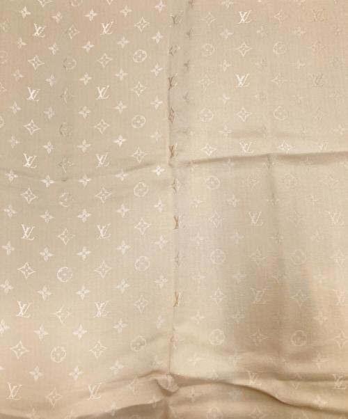 LOUIS VUITTON（ルイ ヴィトン）LOUIS VUITTON (ルイ ヴィトン) モノグラム大判シルクスカーフ ベージュ サイズ:下記参照の古着・服飾アイテム