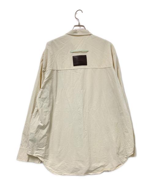 Knuth Marf（クヌースマーフ）Knuth Marf (クヌースマーフ) ラベル オーバーシャツ ベージュ サイズ:FREEの古着・服飾アイテム