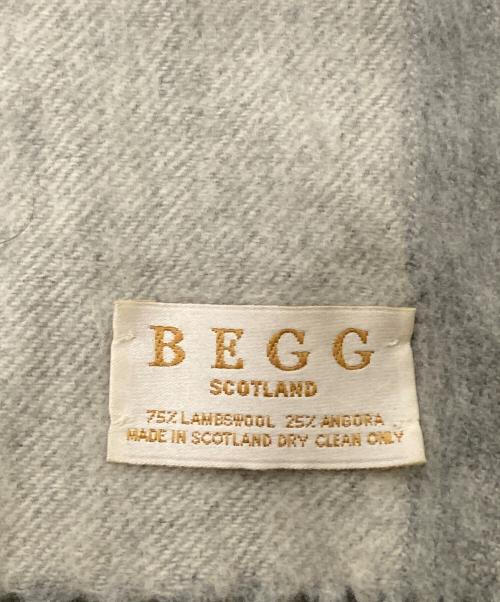 Begg & Co（ベグアンドコー）Begg & Co (ベグアンドコー) アンゴラ混マフラー グレー サイズ:下記参照の古着・服飾アイテム
