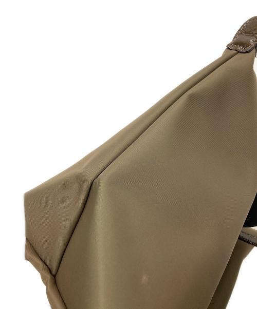 LONGCHAMP（ロンシャン）LONGCHAMP (ロンシャン) ルプリアージュエナメルハンドルバッグ ブラウン サイズ:下記参照の古着・服飾アイテム