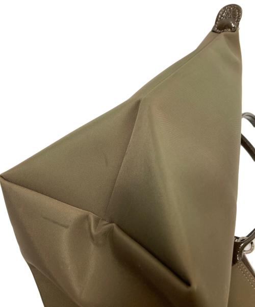LONGCHAMP（ロンシャン）LONGCHAMP (ロンシャン) ルプリアージュエナメルハンドルバッグ ブラウン サイズ:下記参照の古着・服飾アイテム