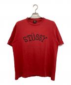 stussyステューシー）の古着「SロゴTシャツ」｜レッド