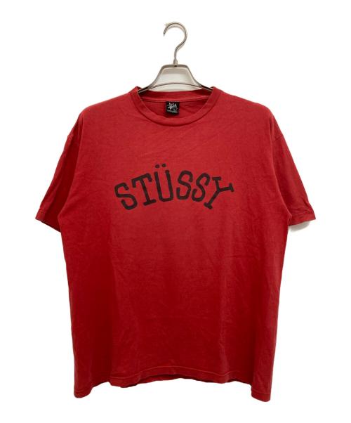 stussy（ステューシー）stussy (ステューシー) SロゴTシャツ レッド サイズ:Lの古着・服飾アイテム