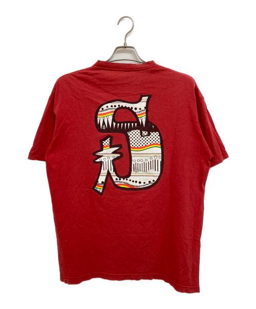 stussy（ステューシー）stussy (ステューシー) SロゴTシャツ レッド サイズ:Lの古着・服飾アイテム