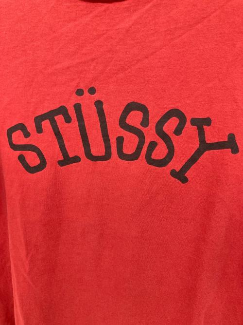 stussy（ステューシー）stussy (ステューシー) SロゴTシャツ レッド サイズ:Lの古着・服飾アイテム