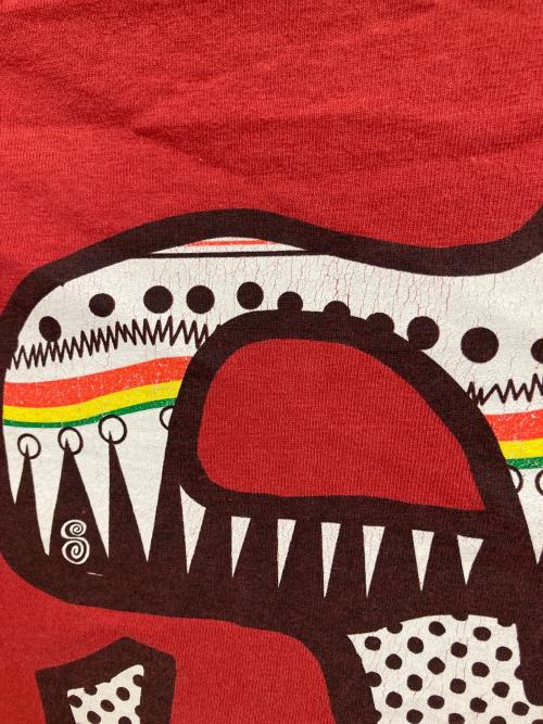 stussy（ステューシー）stussy (ステューシー) SロゴTシャツ レッド サイズ:Lの古着・服飾アイテム