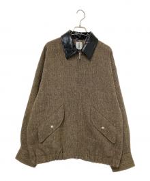 Ameri（アメリ）の古着「UND TWEED WORK DETAIL BLOUSON」｜ブラウン