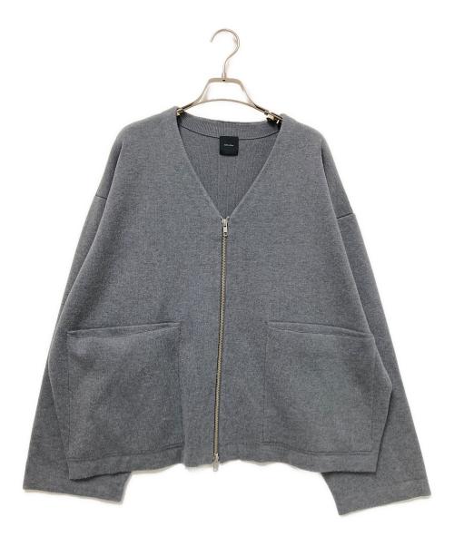 Spick and Span（スピック＆スパン）Spick and Span (スピック＆スパン) ダブルジップニットカーディガン グレー サイズ:下記参照の古着・服飾アイテム