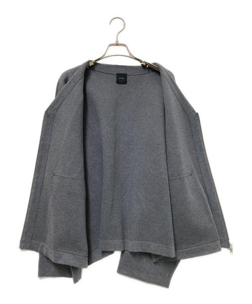 Spick and Span（スピック＆スパン）Spick and Span (スピック＆スパン) ダブルジップニットカーディガン グレー サイズ:下記参照の古着・服飾アイテム