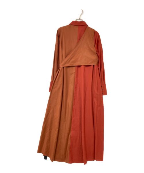 UNITED TOKYO（ユナイテッドトーキョー）UNITED TOKYO (ユナイテッドトーキョー) バイカラーワンピース レッド サイズ:1の古着・服飾アイテム