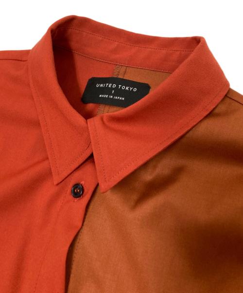 UNITED TOKYO（ユナイテッドトーキョー）UNITED TOKYO (ユナイテッドトーキョー) バイカラーワンピース レッド サイズ:1の古着・服飾アイテム