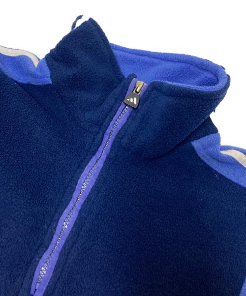 adidas（アディダス）adidas (アディダス) 90‘Sフリースハーフジップカットソー ネイビー サイズ:Mの古着・服飾アイテム