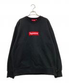 SUPREMEシュプリーム）の古着「Box logo Crewneck Sweatshirt」｜ブラック×レッド