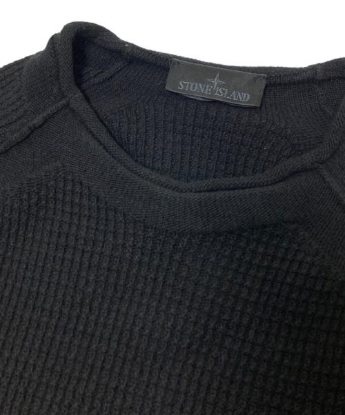 STONE ISLAND（ストーンアイランド）STONE ISLAND (ストーンアイランド) GHOST KNIT ブラック サイズ:Lの古着・服飾アイテム