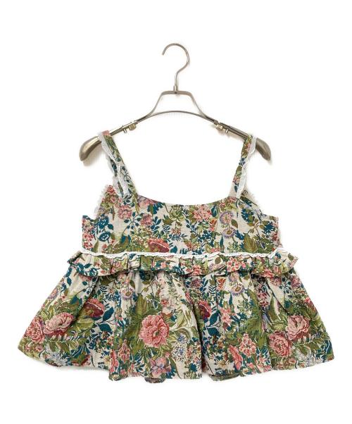 Sister Jane（シスタージェーン）Sister Jane (シスタージェーン) Tapestry Top ベージュ×グリーン サイズ:Sの古着・服飾アイテム