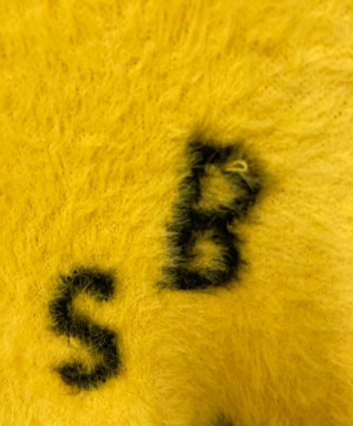 little sunny bite（リトルサニーバイト）little sunny bite (リトルサニーバイト) lsb smile big knit グリーン×イエロー サイズ:Fの古着・服飾アイテム