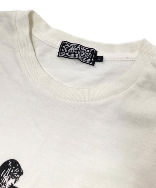 Hysteric Glamour（ヒステリックグラマー）Hysteric Glamour (ヒステリックグラマー) HYSTERIC AMPLIFIED Tシャツ ホワイト×ブラック サイズ:Lの古着・服飾アイテム