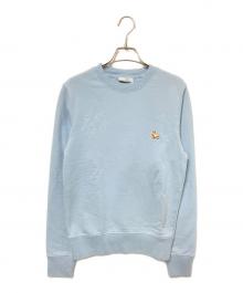 maison kitsune（メゾンキツネ）の古着「チルラックスフォックス パッチ レギュラー スウェット」｜グリーン