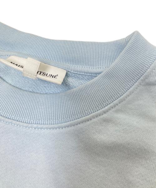 maison kitsune（メゾンキツネ）maison kitsune (メゾンキツネ) チルラックスフォックス パッチ レギュラー スウェット グリーン サイズ:XSの古着・服飾アイテム