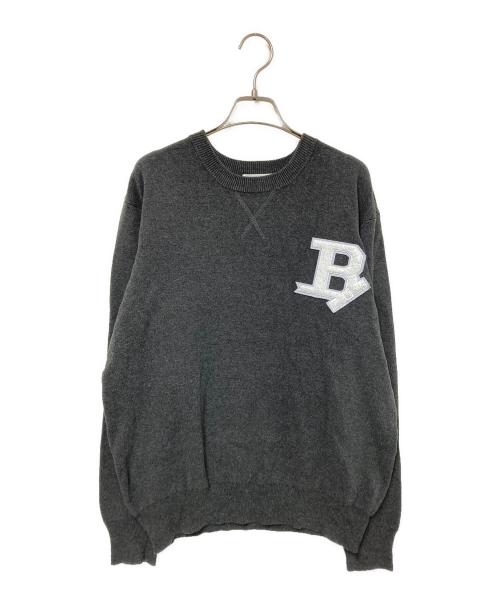 Bibiy.（ビビィ）Bibiy. (ビビィ) B. CLUB KNIT グレー サイズ:Mの古着・服飾アイテム