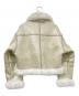 MURUA (ムルーア) アンイーブンショートフェイクムートンジャケット ベージュ サイズ:F：12000円