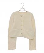 eimy istoireエイミーイストワール）の古着「TEDDY KNIT JACKET」｜ベージュ