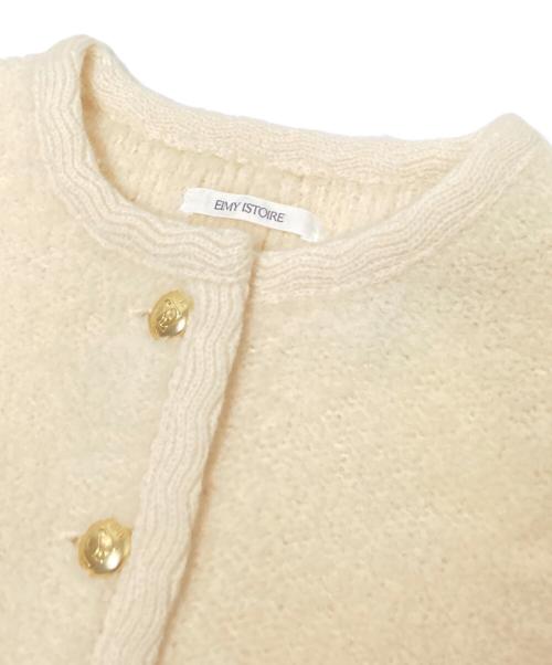 eimy istoire（エイミーイストワール）eimy istoire (エイミーイストワール) TEDDY KNIT JACKET ベージュ サイズ:FREE 未使用品の古着・服飾アイテム