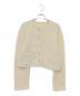 eimy istoire（エイミーイストワール）の古着「TEDDY KNIT JACKET」｜ベージュ