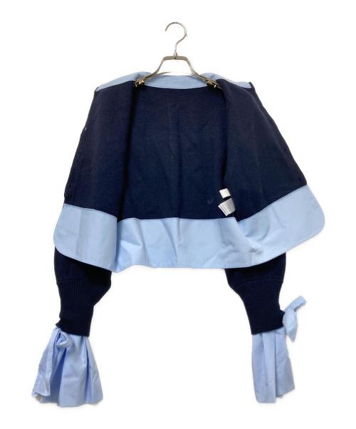 Bibiy.（ビビィ）Bibiy. (ビビィ) ANGELIQUE KNIT ネイビー×ブルー サイズ:FREの古着・服飾アイテム