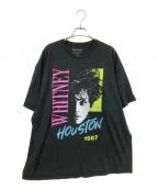 whitney houstonホイットニー・ヒューストン）の古着「プリントTシャツ」｜ブラック