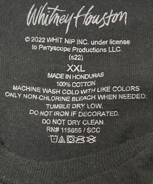 whitney houston（ホイットニー・ヒューストン）whitney houston (ホイットニー・ヒューストン) プリントTシャツ ブラック サイズ:XXLの古着・服飾アイテム