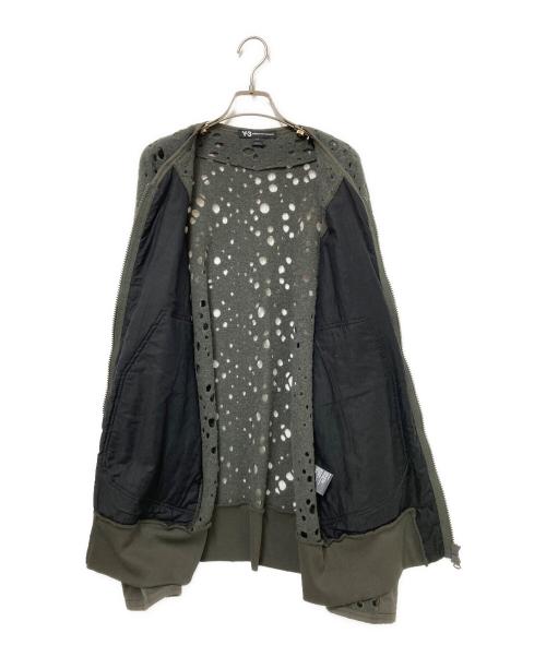 Y-3（ワイスリー）Y-3 (ワイスリー) Perforated Bomber Jacket グリーン サイズ:Mの古着・服飾アイテム