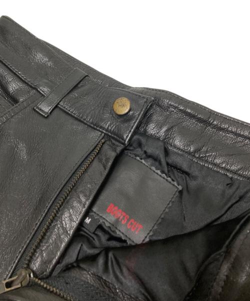BOOTS CUT（ブーツカット）BOOTS CUT (ブーツカット) レザーパンツ ブラック サイズ:Mの古着・服飾アイテム