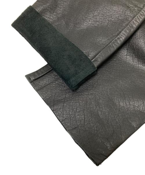 BOOTS CUT（ブーツカット）BOOTS CUT (ブーツカット) レザーパンツ ブラック サイズ:Mの古着・服飾アイテム