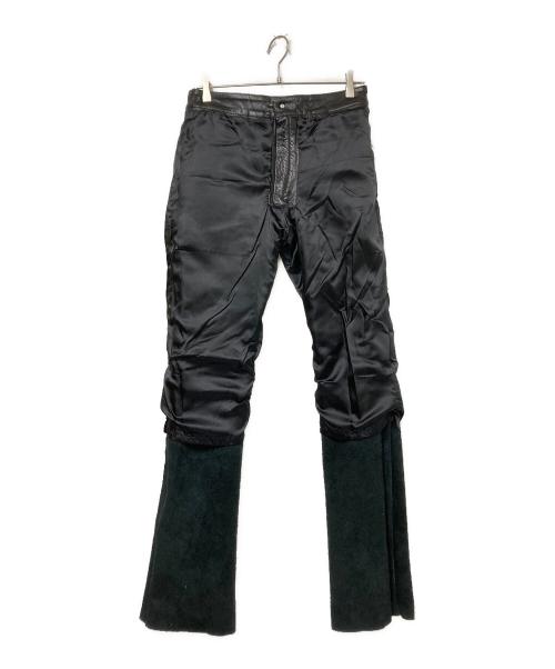 BOOTS CUT（ブーツカット）BOOTS CUT (ブーツカット) レザーパンツ ブラック サイズ:Mの古着・服飾アイテム
