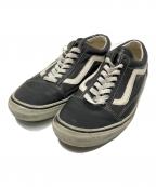 VANSヴァンズ）の古着「90‘Sレザーローカットスニーカー」｜ブラック