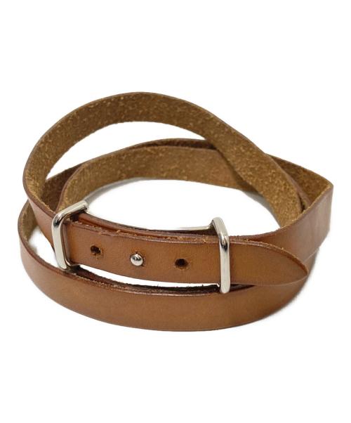 HERMES（エルメス）HERMES (エルメス) アピ3 ロングレザーブレスレット ベージュ サイズ:下記参照の古着・服飾アイテム