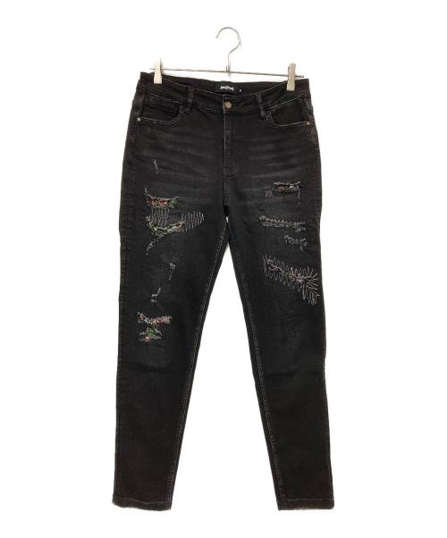 Desigual（デシグアル）Desigual (デシグアル) アンクル スキニージーンズ ブラック サイズ:42の古着・服飾アイテム